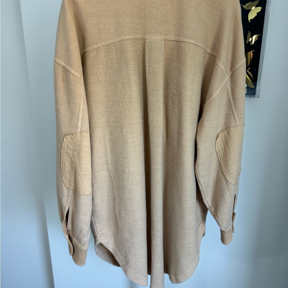 Free People “Ruby” Oversized Shacket in Beige - Picture 7 of 14